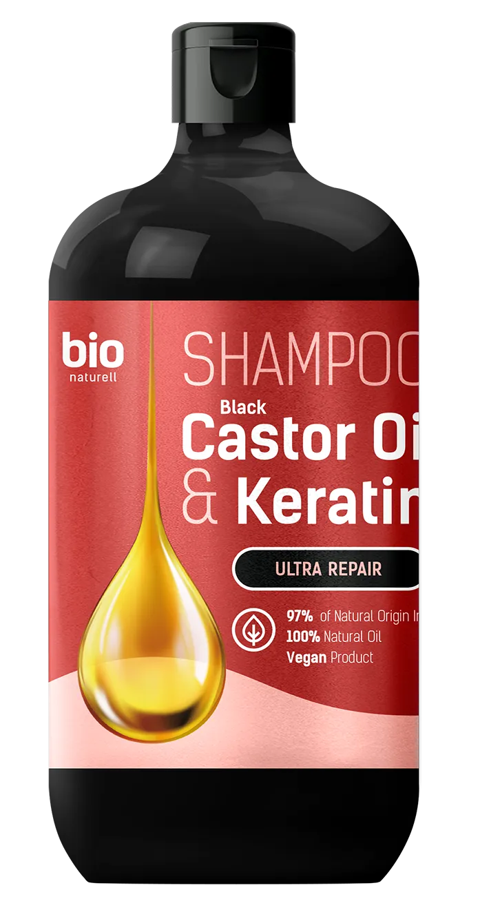 BIO Naturell Ultra Regeneracja szampon do włosów Olej rycynowy i Keratyna, 946 ml