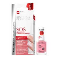 Eveline Cosmetics Nail Therapy Professional S.O.S. odżywka wzmacniająca dla kruchych i łamliwych paznokci, 12 ml