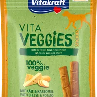 Vitakraft Vita Veggies Sticks Przysmak wegetariański dla psów o smaku sera, 80 g