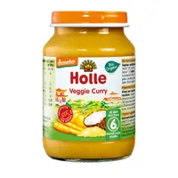 Holle BIO Demeter danie dla niemowląt wegetariańskie curry, 190 g
