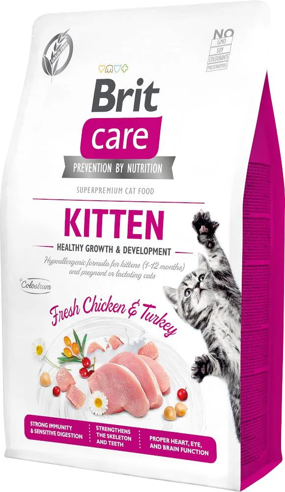 Brit Care Cat Grain-Free Kitten Sucha karma bezzbożowa dla kociąt, 2 kg