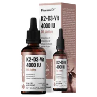 Pharmovit Clean Label K2+D3-Vit 4000 IU Oil Active, suplement diety, 30 ml