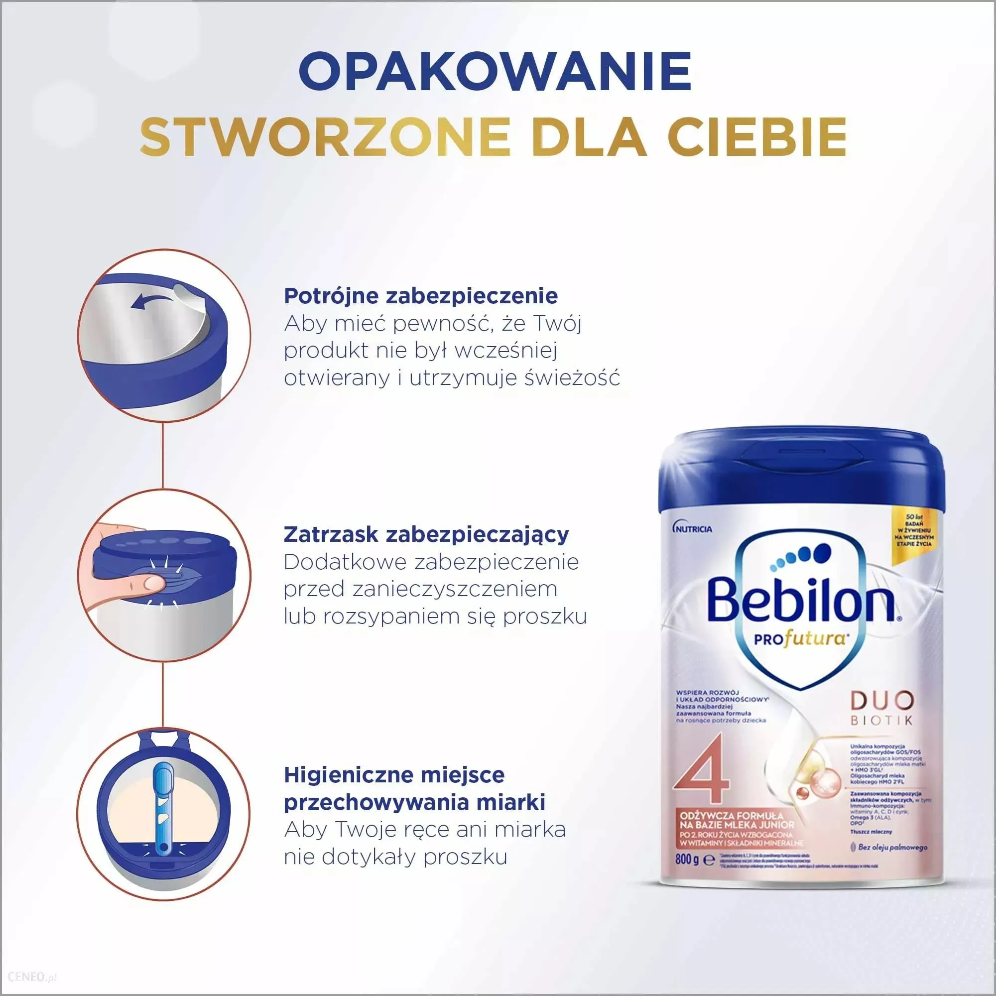 Bebilon Profutura Duo Biotik 4, mleko modyfikowane po 2. roku życia, 800 g 