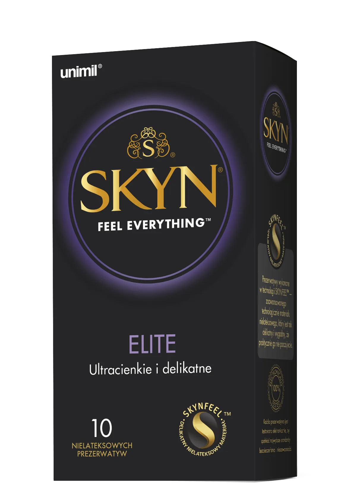 Unimil Skyn Elite, prezerwatywy nielateksowe, 10 sztuk
