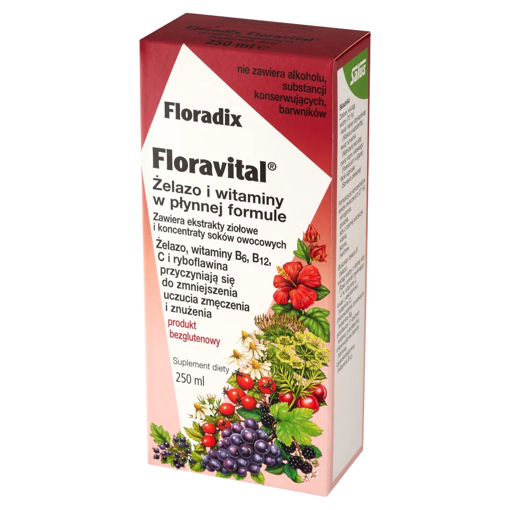 Floradix Floravital, suplement diety, 250 ml 