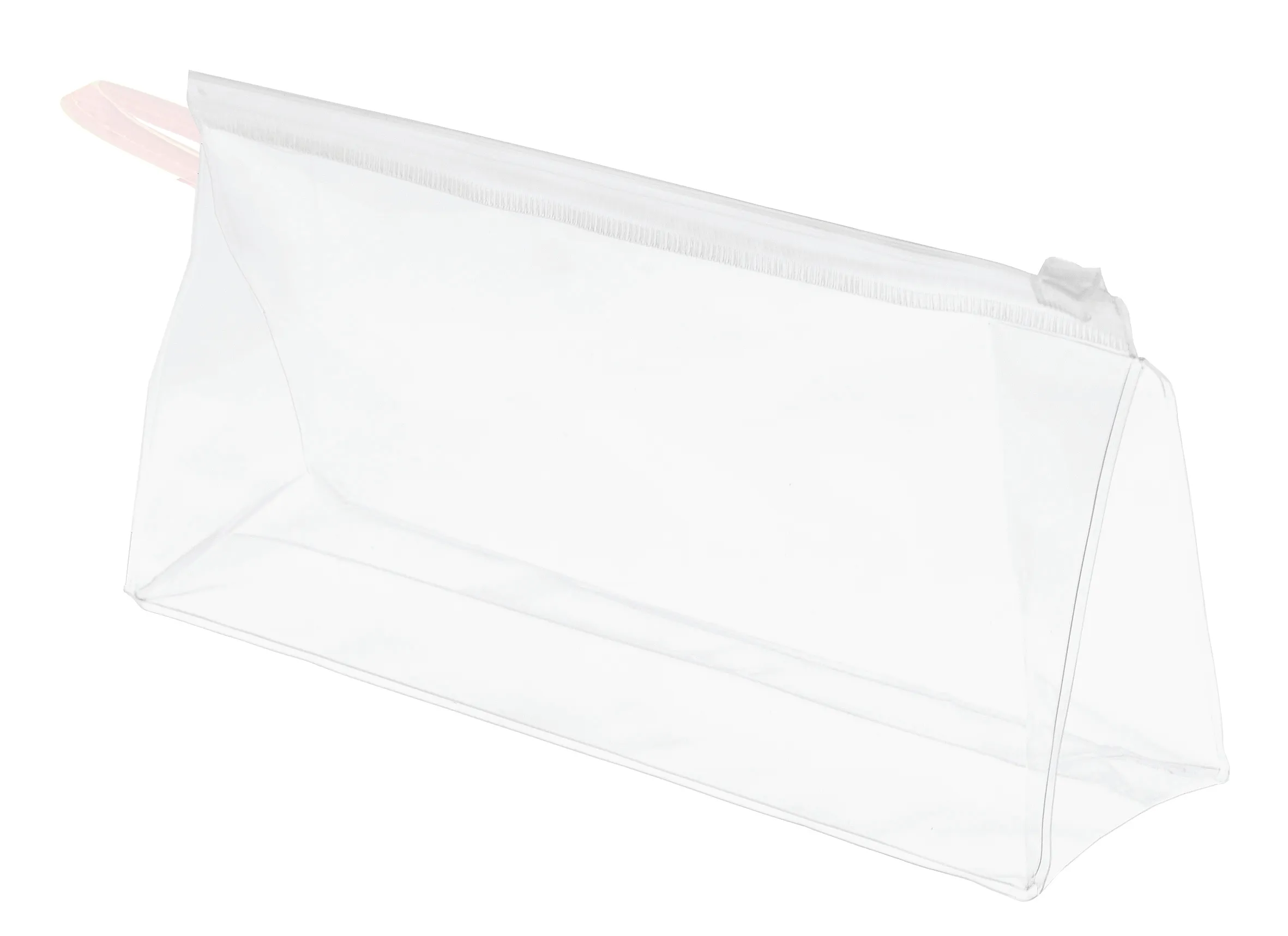 Intervion Kosmetyczka PVC z plastikowym zamkiem transparentna, 20x10x5 cm, 1 szt.