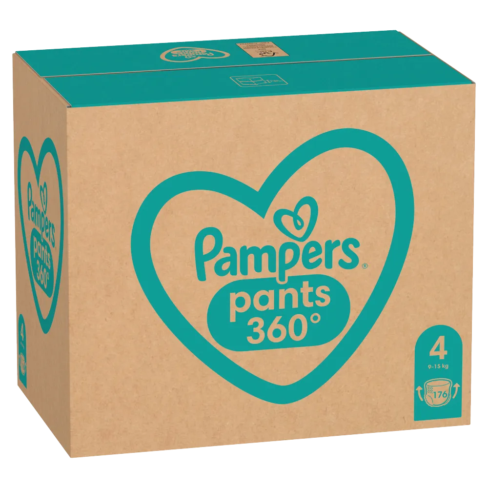Pampers Pants 4 (9kg-15kg), pieluchomajtki, 176 sztuk 