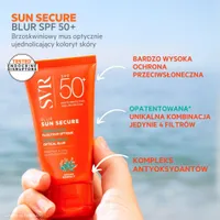 SVR Sun Secure Blur SPF 50+, nawilżający, kremowy mus ochronny, 50 ml