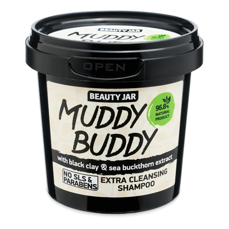 Beauty Jar Muddy Buddy oczyszczający szampon do włosów, 150 g