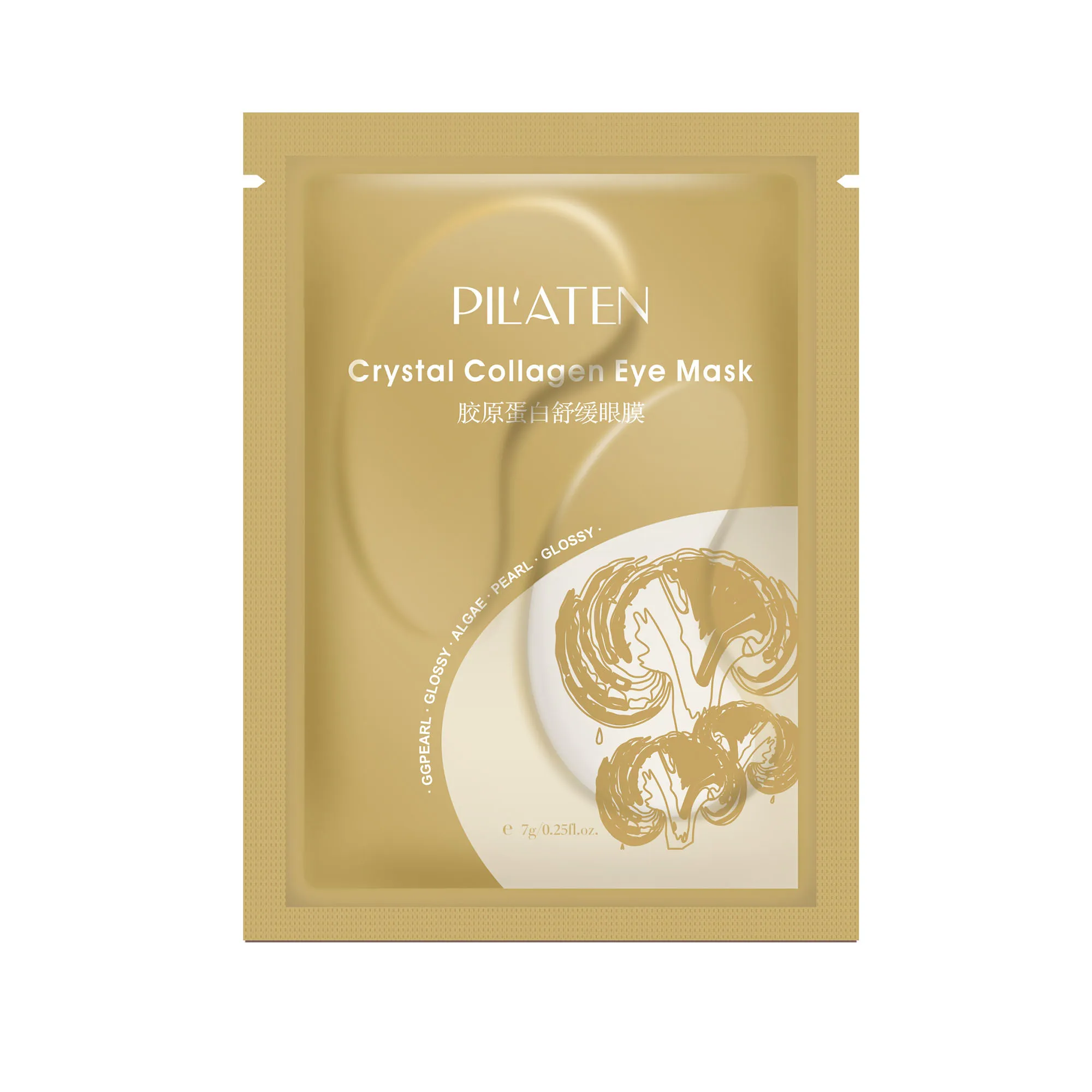 Pilaten Crystal Collagen Eye Mask Kolagenowe płatki pod oczy, 7 g