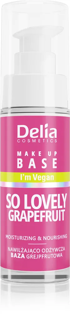Delia Make Up Base Nawilżająco-odżywiająca baza pod makijaż So Lovely Grapefruit, 30 ml