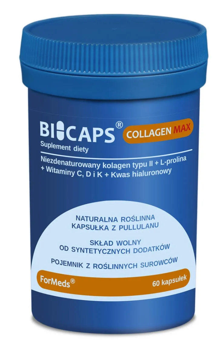 Bicaps Collagen Max, suplement diety, 60 kapsułek