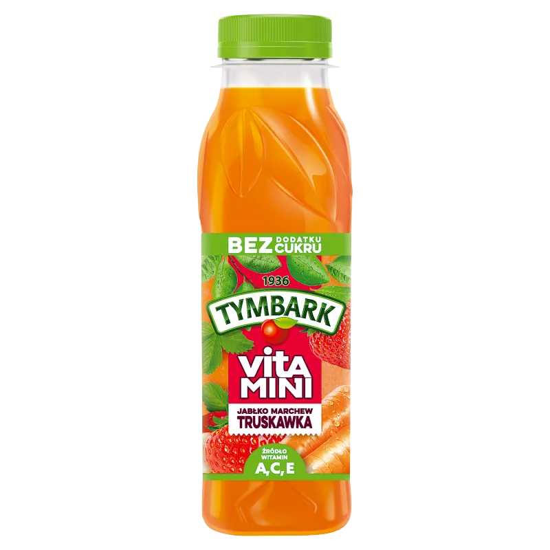 Tymbark VitaMini sok, truskawka marchew jabłko, 300 ml
