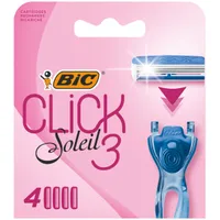 BiC Soleil Click 3 Wkłady do maszynki do golenia dla kobiet, 4 szt.
