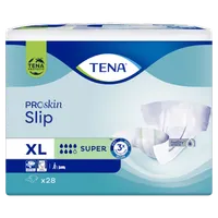 TENA Slip Super XL, pieluchomajtki zapinane na rzepy, 28 sztuk