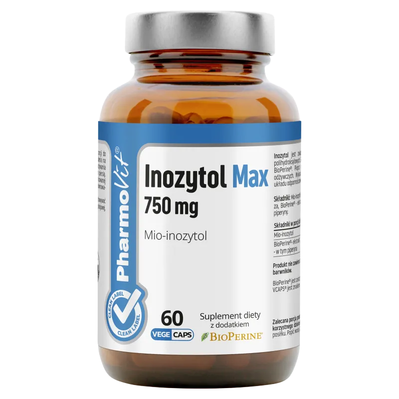 Pharmovit Inozytol Max 750 mg, suplement diety, 60 kapsułek