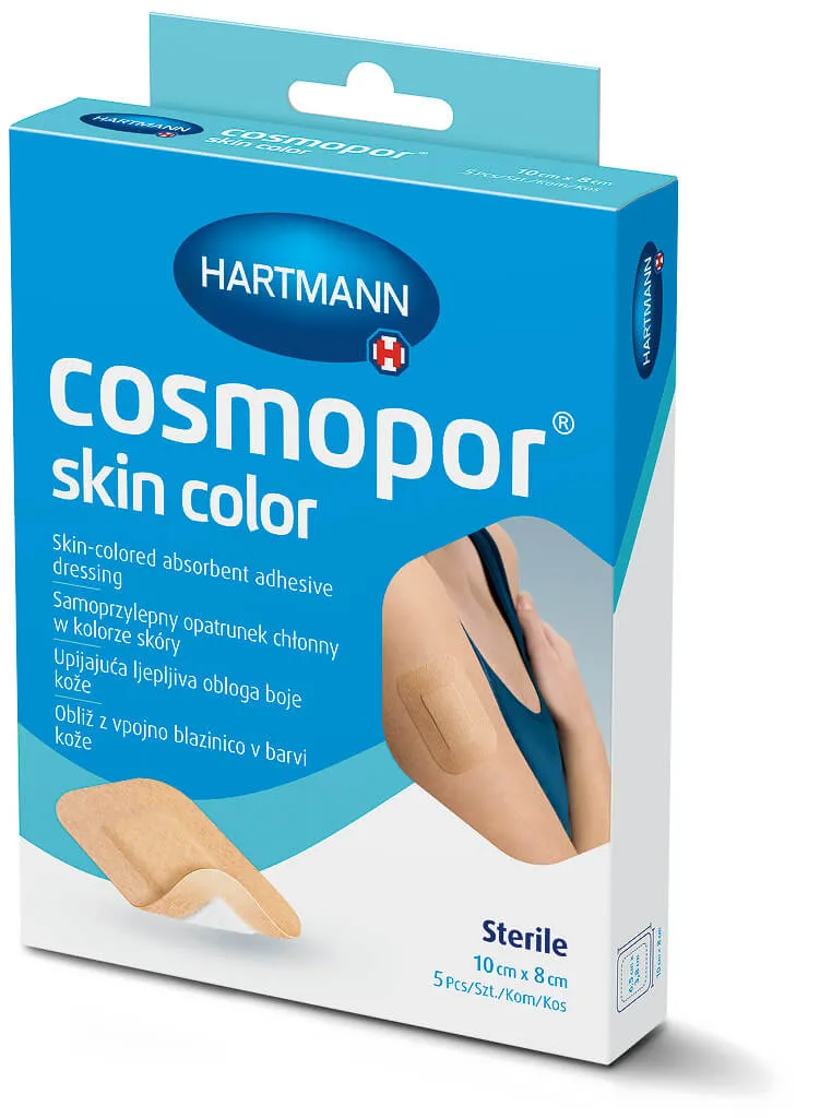 Cosmopor Skin Color, opatrunek 10 cm x 8 cm, 5 sztuk