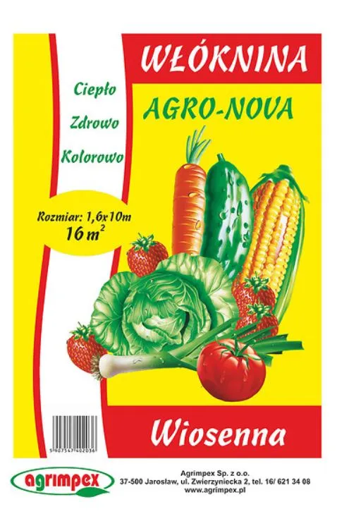 Agro-Nova agrowłóknina wiosenna 17 osłaniająca 1,6 x 10 m, 1 szt.