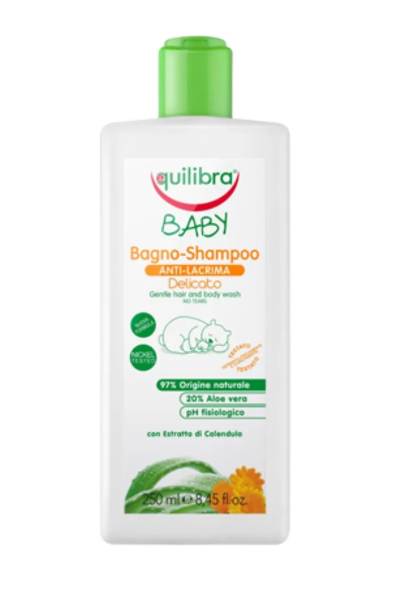 Equilibra Baby, łagodny szampon do ciała i włosów szampon, 250 ml