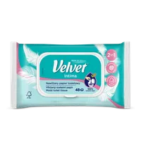 Velvet Intima nawilżany papier toaletowy dla kobiet, 1 szt.