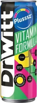 DrWitt Vitamin Formula Plusssz Napój gazowany o smaku grejpfruta i limonki, 250 ml. Data ważności 31.05.2024