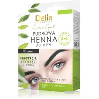 Delia Eyebrow Expert pudrowa henna do brwi, 1.0 czarny, 4 g. Data ważności 30.04.2024