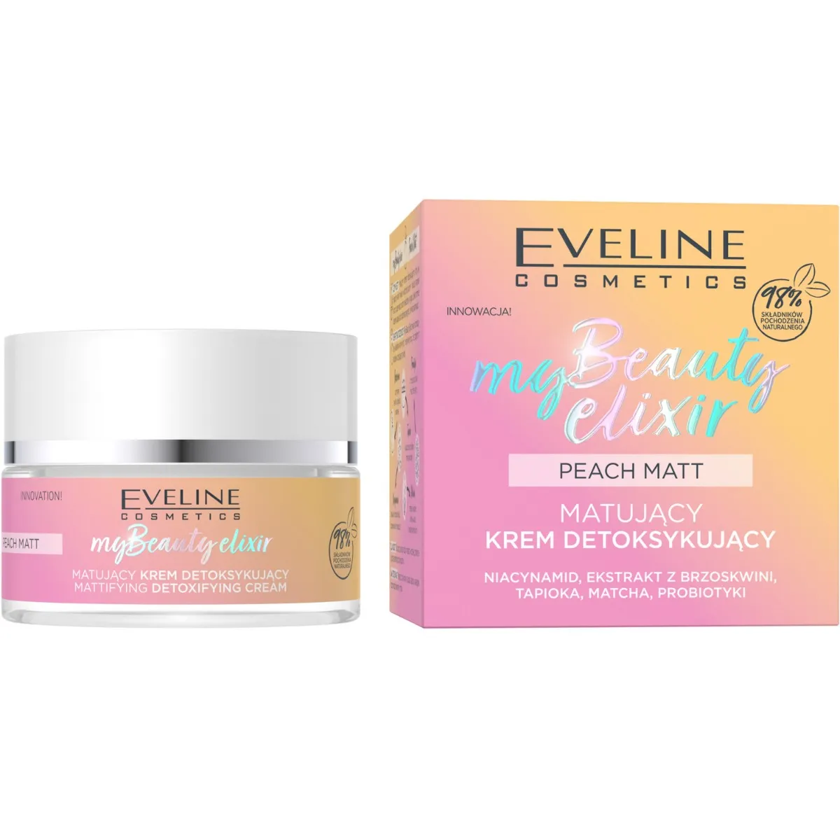 Eveline Cosmetics MY BEAUTY ELIXIR matujący krem detoksykujący, 50 ml