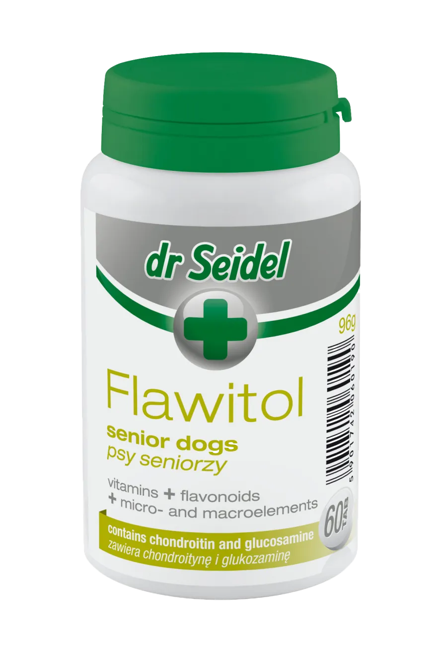 Dr Seidel Flawitol Preparat witaminowy dla psów seniorów, 60 szt.