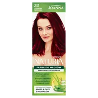 Joanna Naturia Color Farba do włosów nr 231 Czerwona Porzeczka, utleniacz 60 g + farba 40 g