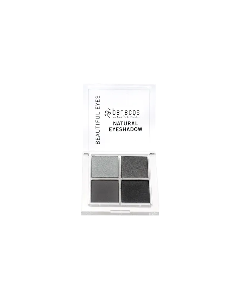 Benecos Paletka Quattro 4 naturalnych cieni do powiek, Smokey Eyes, 8 g