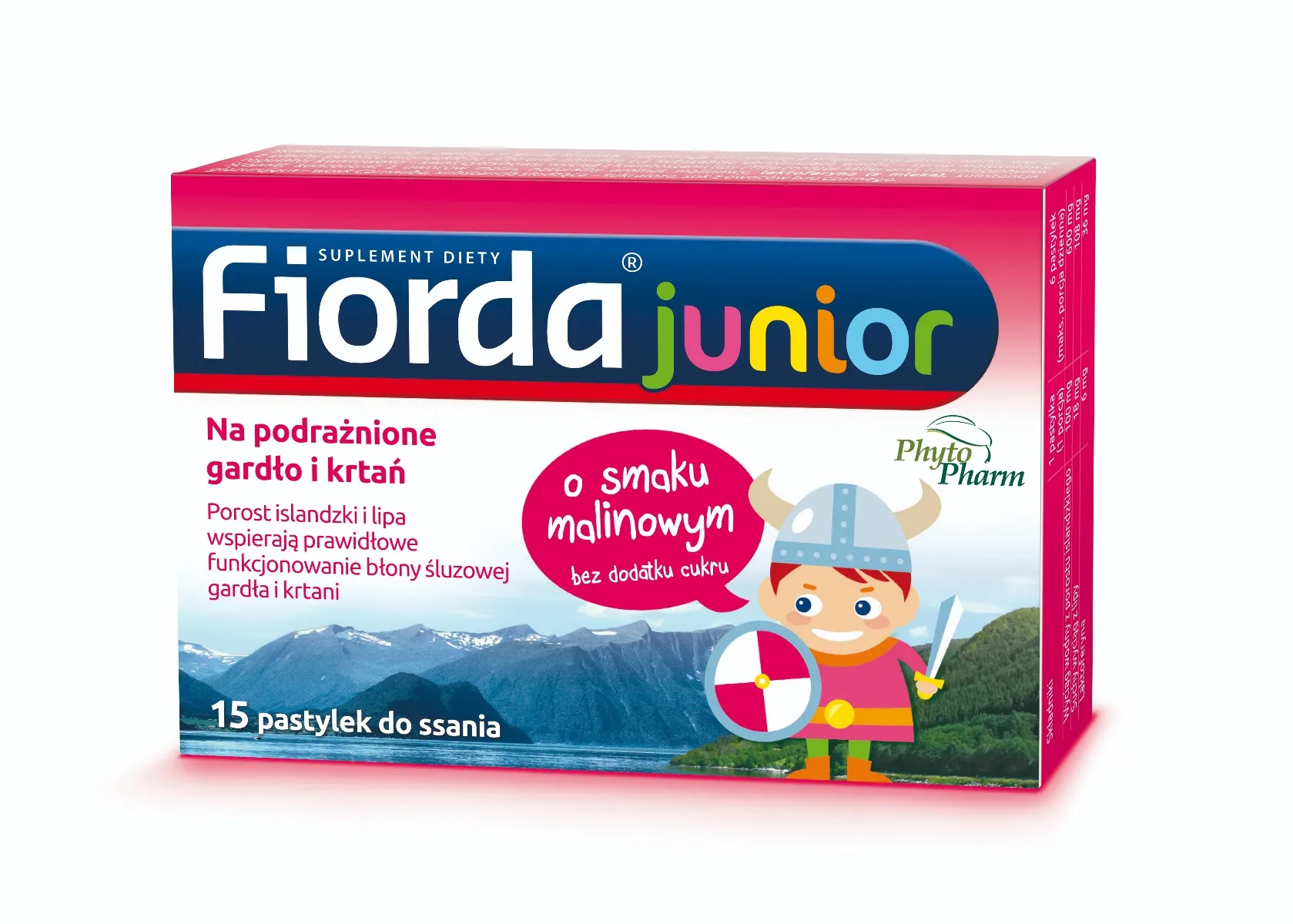 Fiorda Junior, suplement diety, 15 pastylek do ssania