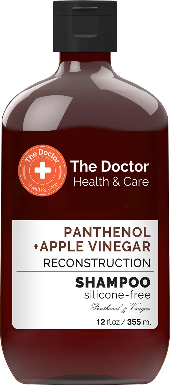 The Doctor Health & Care rekonstruujący szampon do włosów Ocet jabłkowy i Pantenol, 355 ml