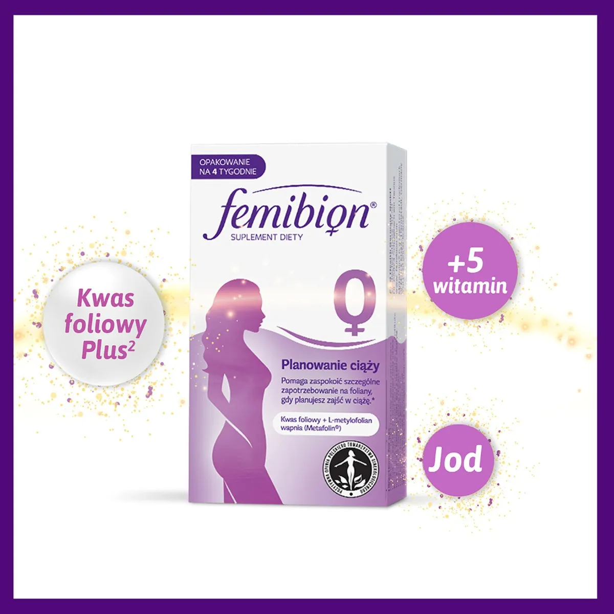 Femibion 0 Planowanie ciąży, suplement diety, 28 tabletek 