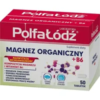 Laboratoria PolfaŁódź Magnez Organiczny + B6, suplement diety,  50 tabletek