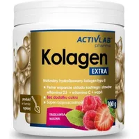 Activlab Pharma Kolagen extra suplement diety smak truskawka-malina proszek, 300g