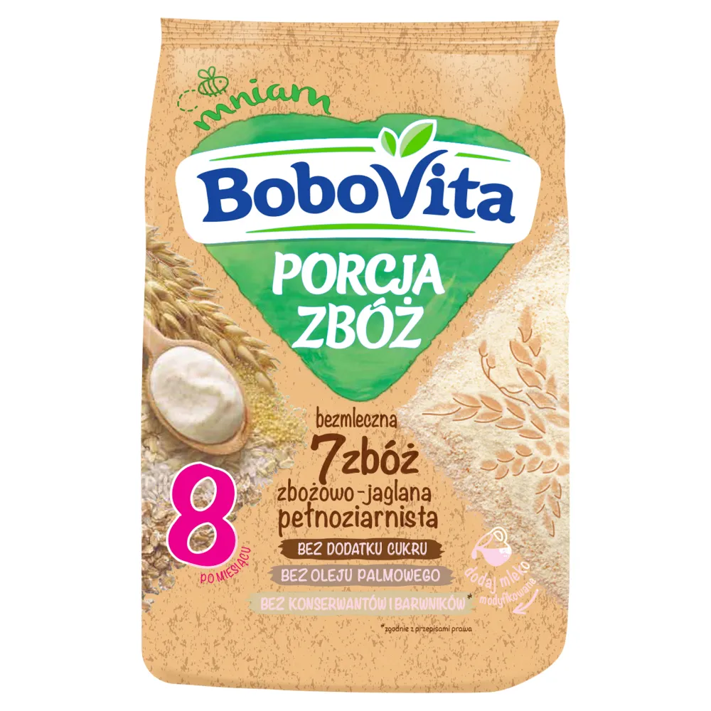 BoboVita Porcja Zbóż bezmleczna kaszka zbożowo-jaglana, 170 g