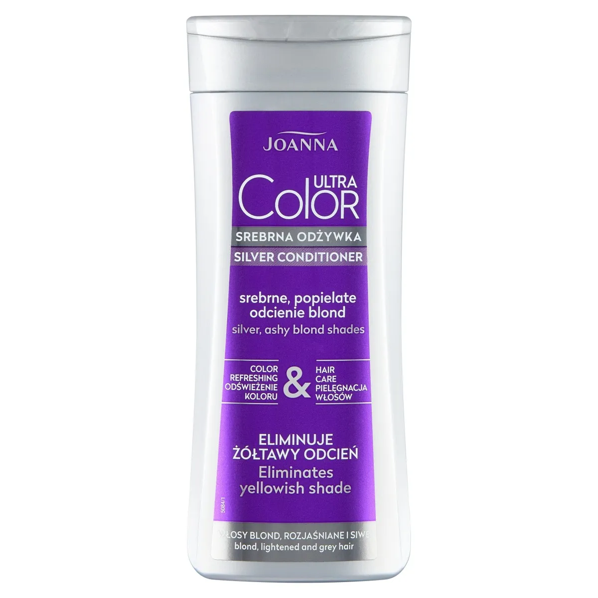 Joanna Ultra Color srebrna odżywka, srebrne, popielate odcienie blond, 200 g 