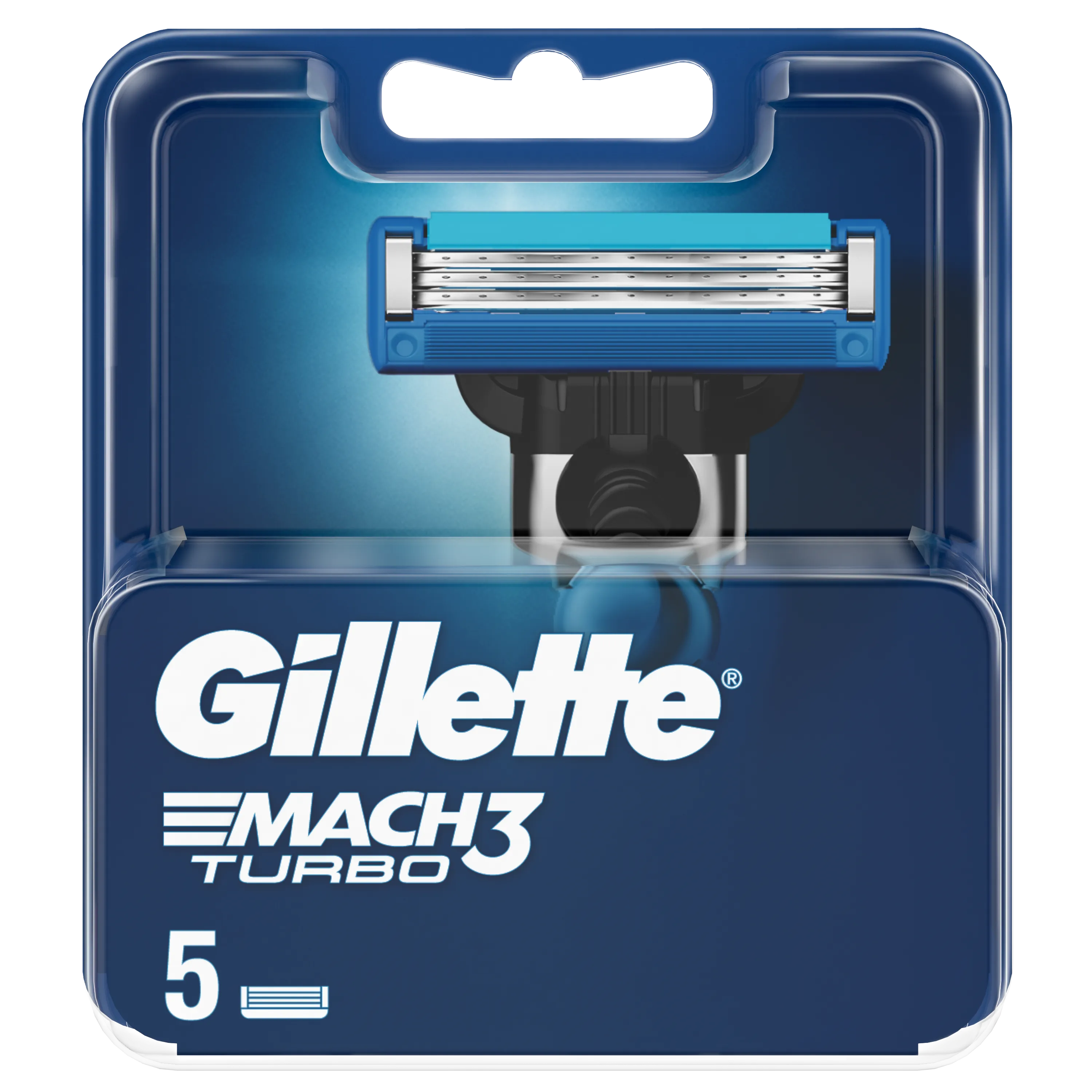 Gillette Mach3 Turbo ostrza do maszynki do golenia, 5 szt.