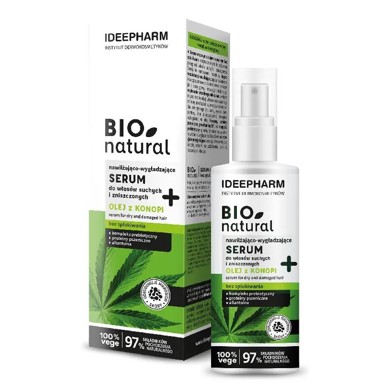 Ideepharm BIO natural serum nawilżające do włosów suchych i zniszczonych, 200 ml