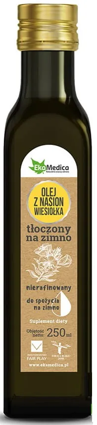 Ekamedica, Olej z Nasion Wiesiołka, 250 ml