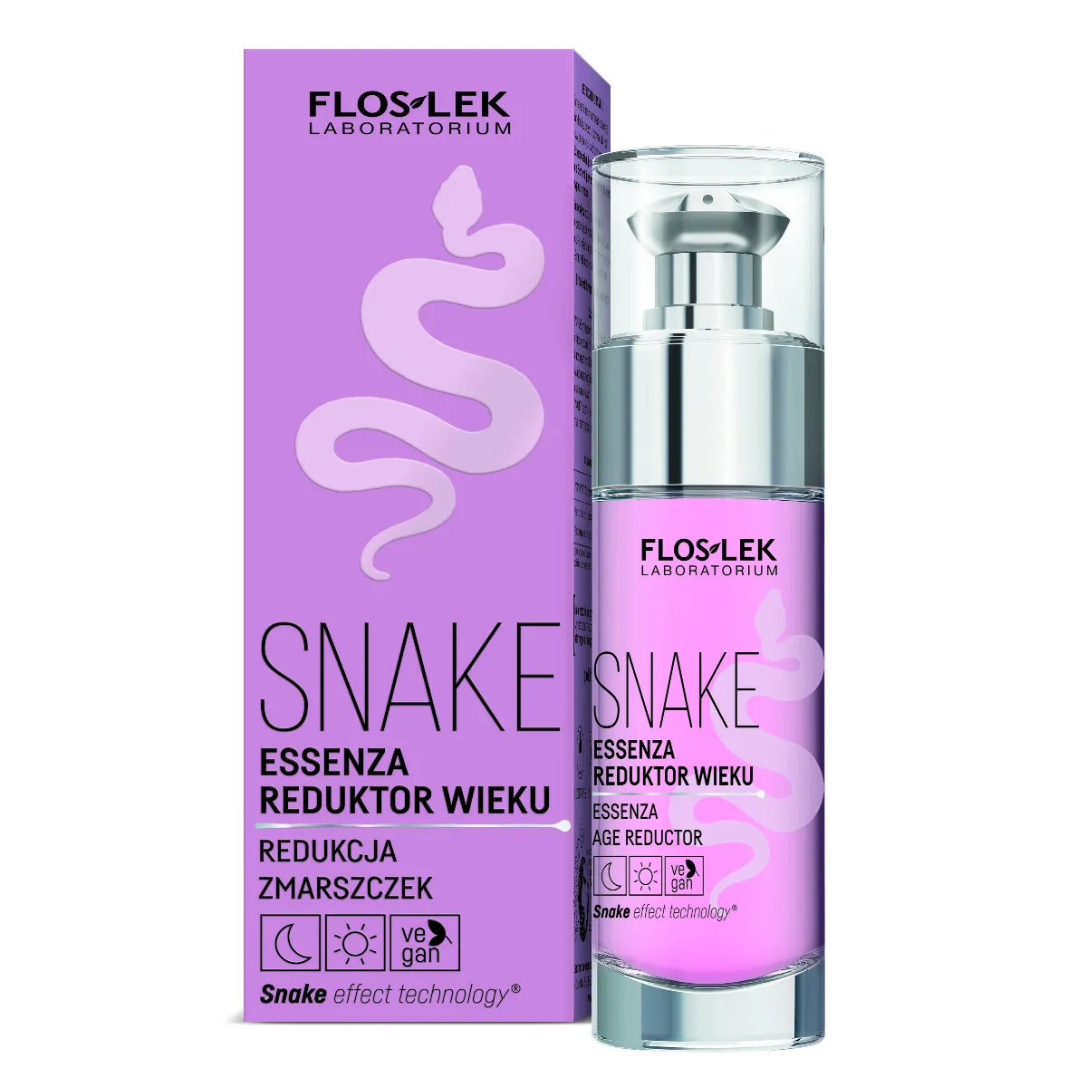 FlosLek Laboratorium Skin Care Expert Snake Essenza, reduktor wieku, 30 ml