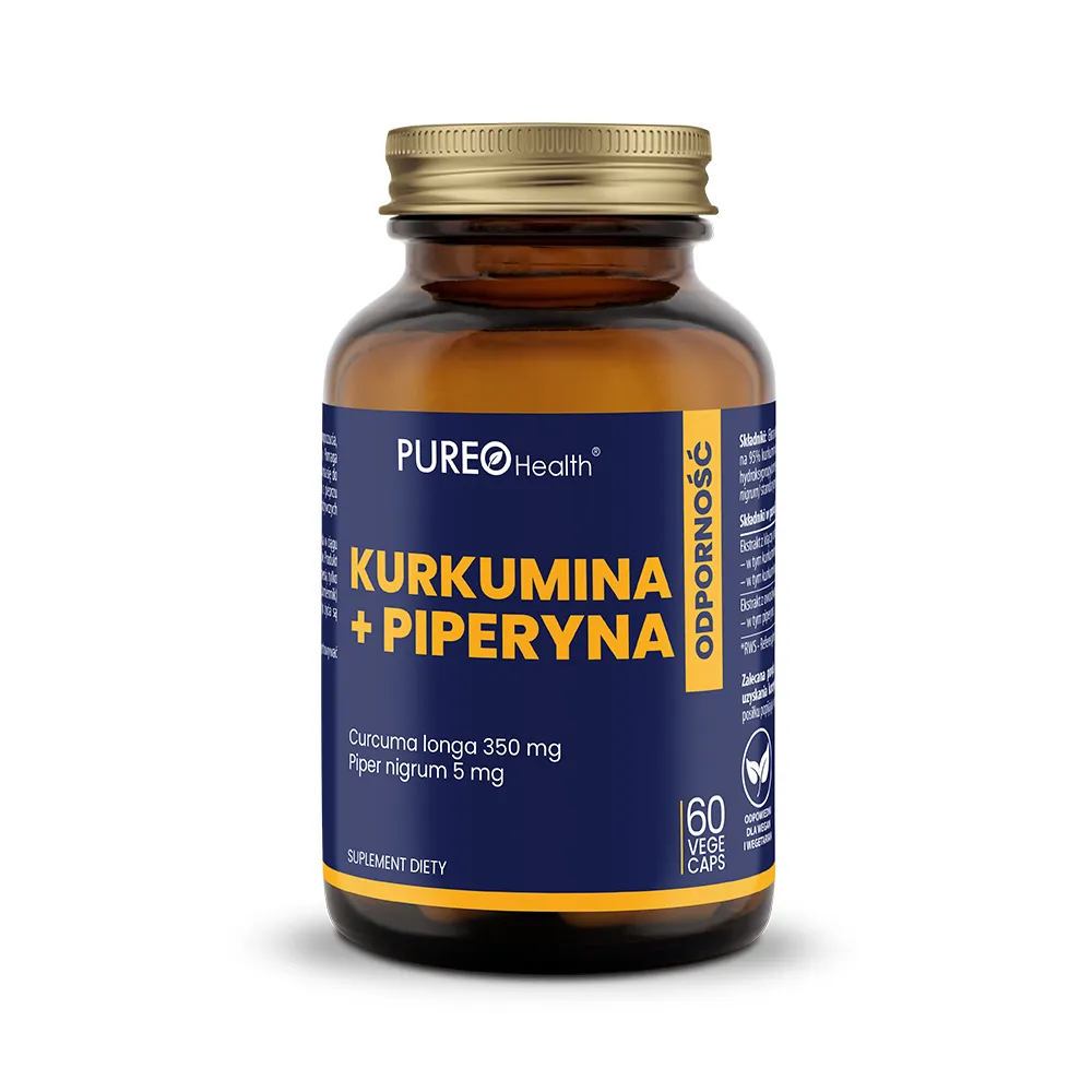 Pureo Health kurkumina + piperyna, 60 kapsułek