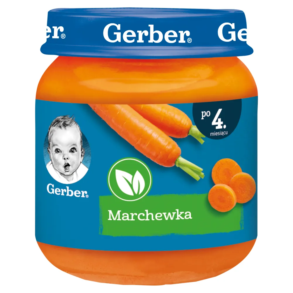 Gerber obiadek marchewka dla niemowląt po 4 miesiącu życia, 125 g
