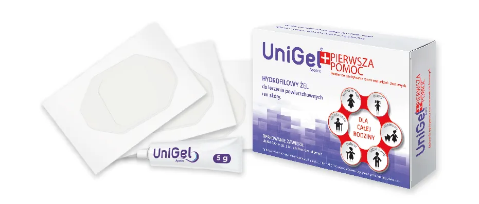UniGel+ Pierwsza Pomoc,  zestaw do opatrywania ran, 1 sztuka