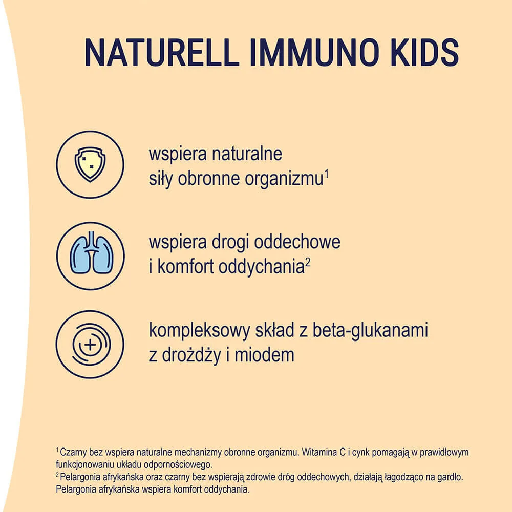 Naturell Immuno Kids, suplement diety, 10 saszetek 