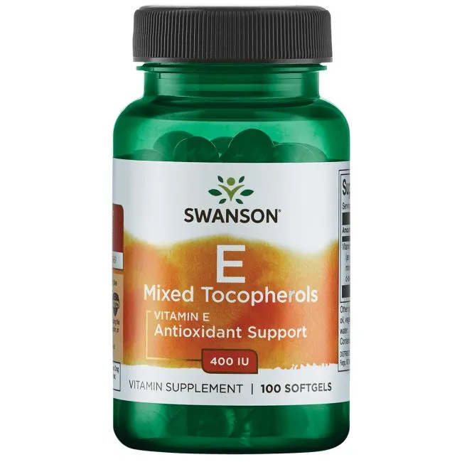 Swanson Vitamin E Mixed Tocopherols, suplement diety, 100 kapsułek