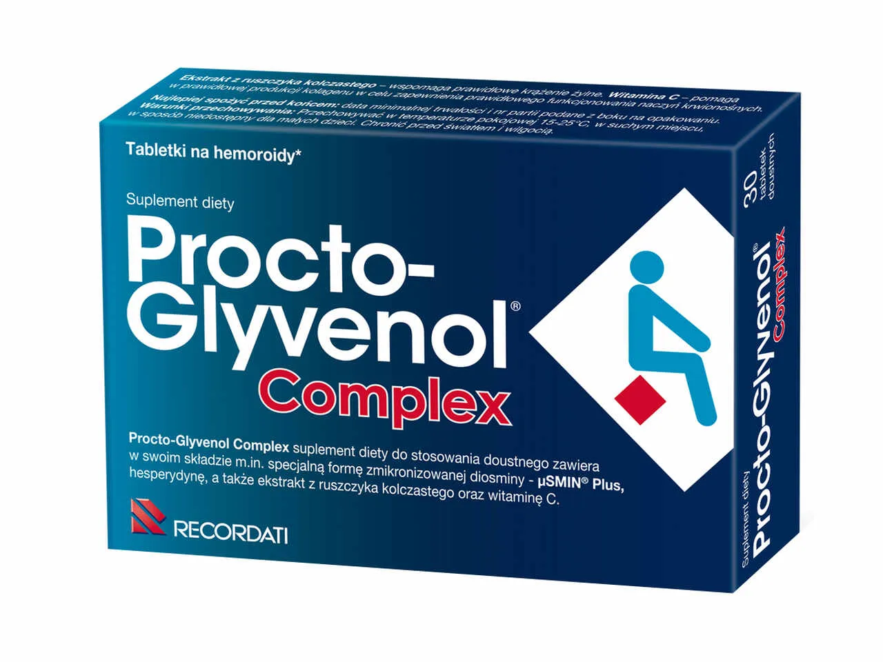 Procto-Glyvenol Complex, suplement diety, 30 tabletek