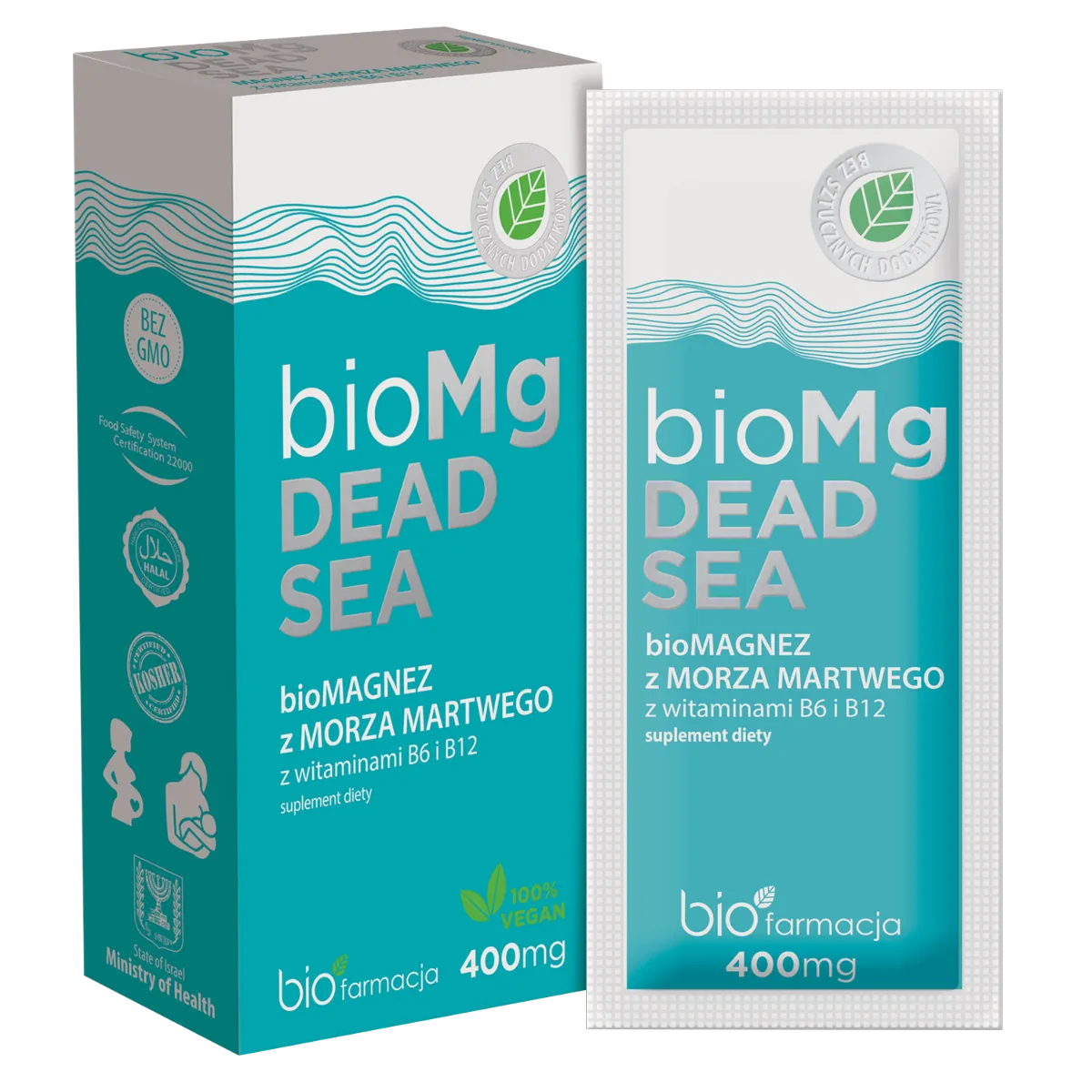 Biofarmacja bioMg DEAD SEA naturalny magnez z Morza Martwego, 7 szt.