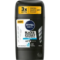 Nivea Men Black & White Invisible Fresh antyperspirant w sztyfcie, 50 ml