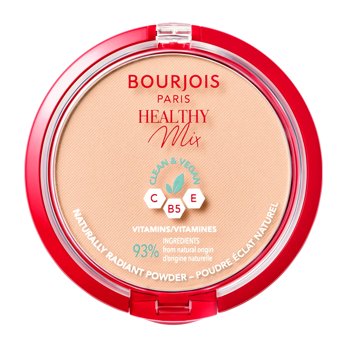 Bourjois Healthy Mix Wegański puder prasowany nr 02 Vanilla, 10 g